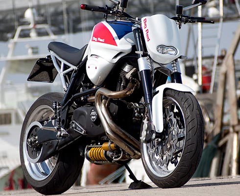 Кастом "Big Red" на базе Buell X1