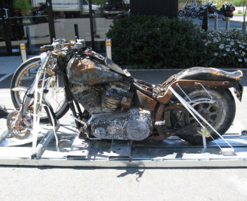 Пострадавший в цунами Harley-Davdison окажется в музее