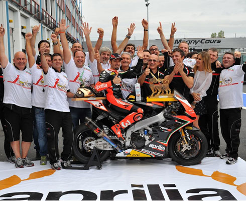 Aprilia и Piaggio Group благодарят Бьяджи