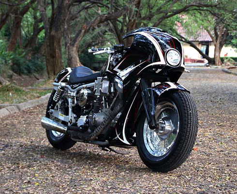 Кафе-рейсер Harley-Davidson Dyna FXR от Studio Motor
