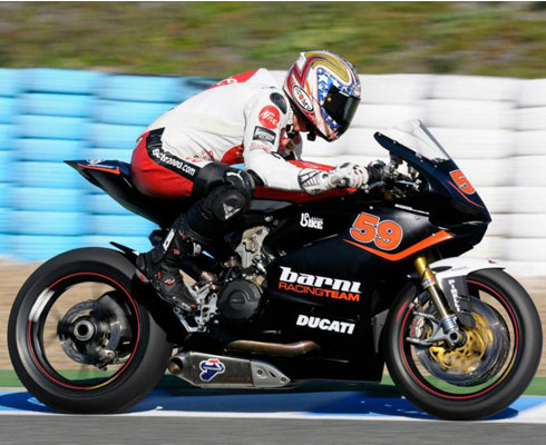 Ducati 1199 Panigale: бортовое видео с тестов в Хересе