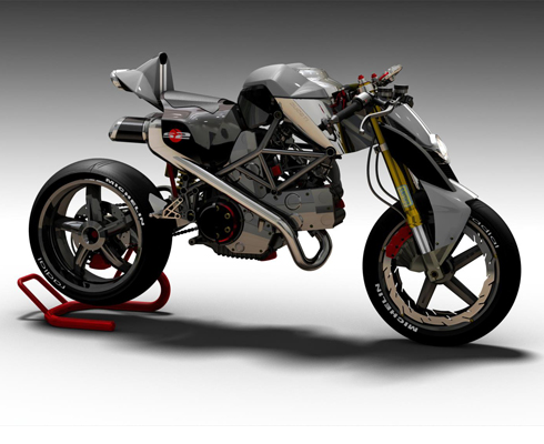 Концепция мотоцикла-истребителя Ducati S2-Braida
