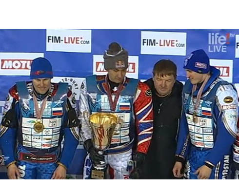 Российская сборная – чемпион мира по мотогонкам на льду