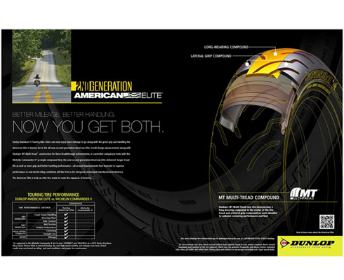 Dunlop обещает больше миль пробега для Harley-Davidson