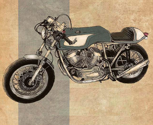 Moto Morini 350 K2 из Испании