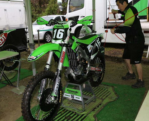 Шпионские фото Kawasaki KX250F 2014 года