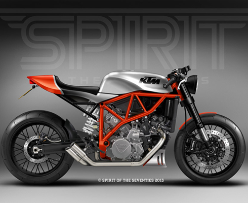 Концепция KTM LC8 из ателье «Дух семидесятых»