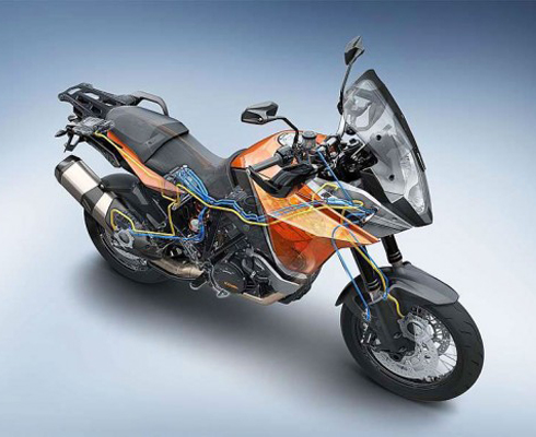 На KTM 1190 Adventure установят нового электронного помощника в 2014 году