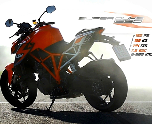 KTM 1290 Super Duke R в действии