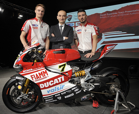 Ducati представила команду WSBK на 2014 год