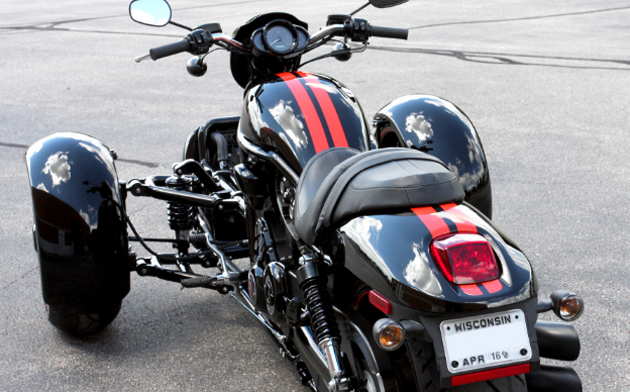 Кит для трансформации H.-D. V-Rod в трайк