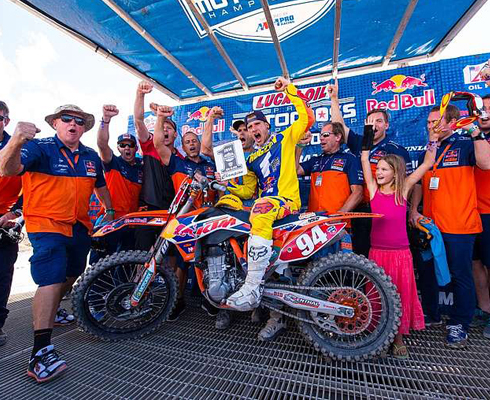 Гонщики Red Bull KTM завоевали два первых места в чемпионате Lucas Oil Pro Motocross