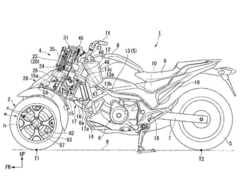 Honda разрабатывает трехколесный мотоцикл?