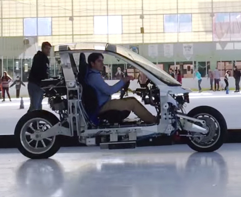 Испытания Lit Motors C-1 на льду