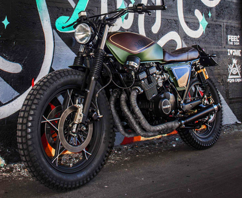 Suzuki GSX400F «Деревянный трекер»