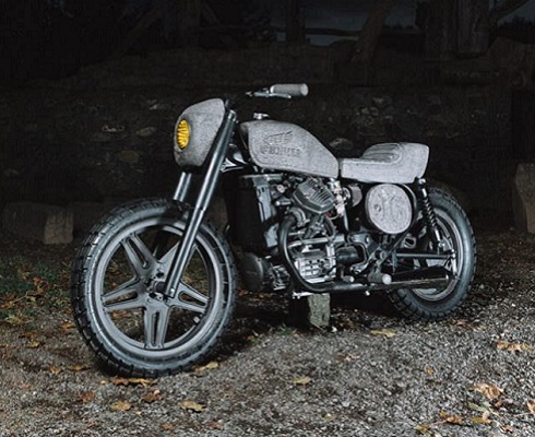 Каменная башка: Honda CX500 из… базальта!