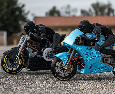 Они — живые: радиоуправляемые Ducati и Suzuki из 3D принтера!