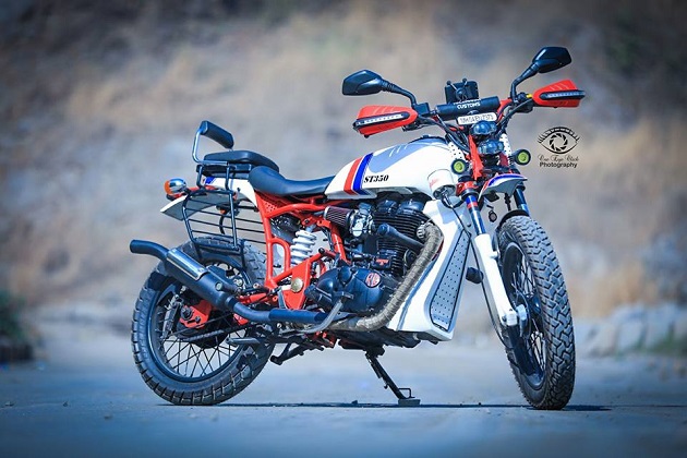 Оправдывая название: скрэмблер-трекер из простецкого Royal Enfield
