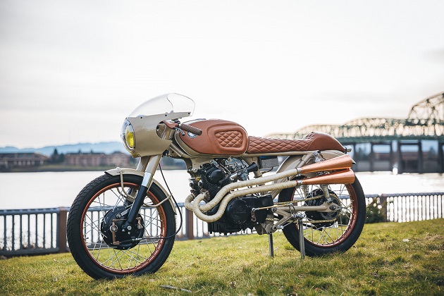 Кожаный байк: Honda CB160 в оригинальной трактовке