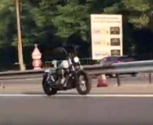 Ох уж эти французы: Harley-Davidson сбежал от владельца (+видео)