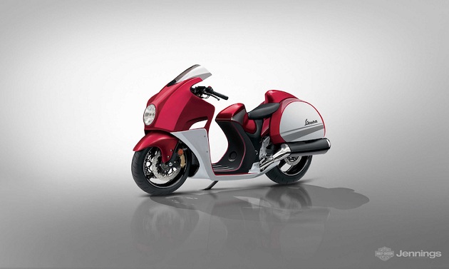 А что, если бы: Vespa виртуально перешла на мотоциклы