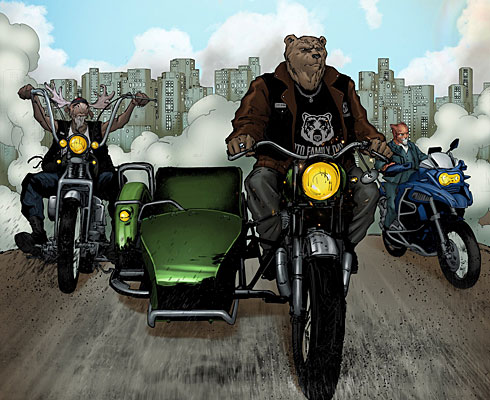 Moto Family  - история путешествия трех байкеров в картинках