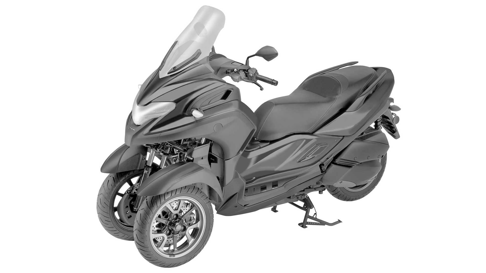 Yamaha подарит третье колесо ещё одному скутеру