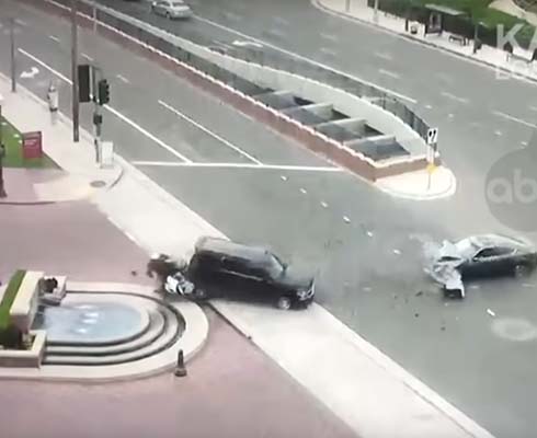 Градоначальник сбил мотобатовца (+видео)