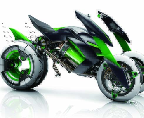 Монстры наступают: Kawasaki готовит четырехколесник-трансформер? (+видео)