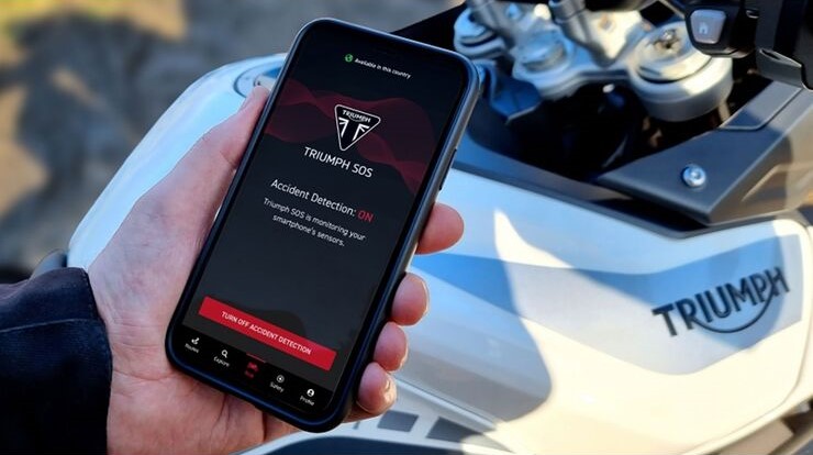 Компания Triumph запускает приложение, вызывающее "скорую" при аварии