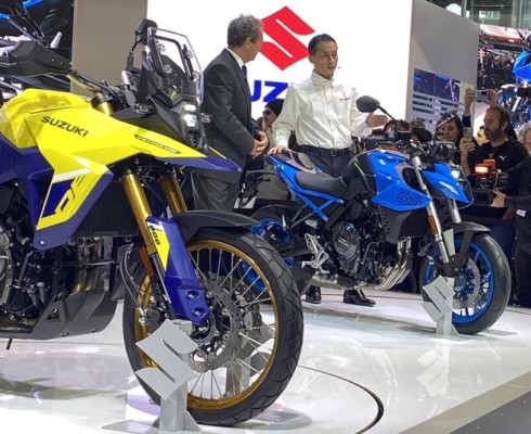Suzuki GSX-8S и V-Strom 800DE: подглядывать некрасиво!