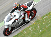 Adria International Raceway. Мотоцикл Ducati 848 EVO