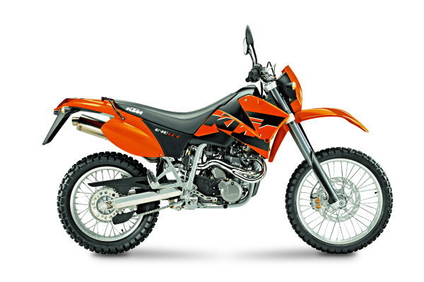 KTM 640 LC4 Enduro: эндуро, 1998-2007, 625 см&sup3;, 54 л.с., 180-260 тыс. руб.