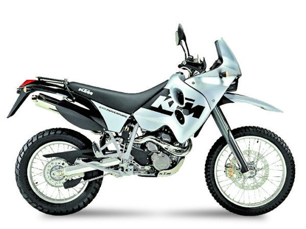 KTM 640 LC4 Adventure: туристический эндуро, 1998-2007, 625 см&sup3;, 53 л.с., 180-260 тыс. руб.
