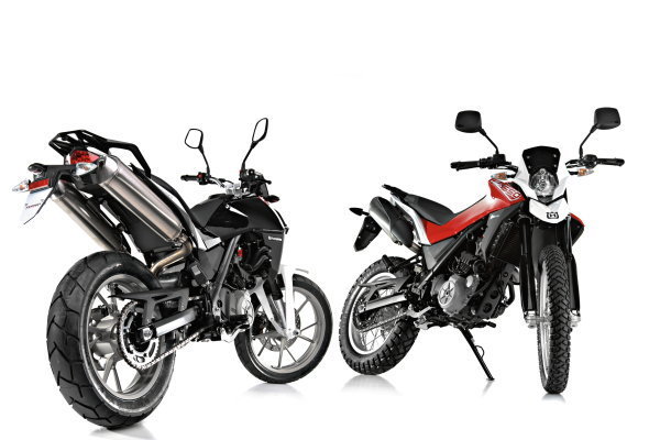 Husqvarna TR650 Strada: родстер, 2013, 652 см&sup3;, 58 л.с., 186 кг. Husqvarna TR650 Terra: эндуро, 2013, 652 см&sup3;, 58 л.с., 183 кг.
